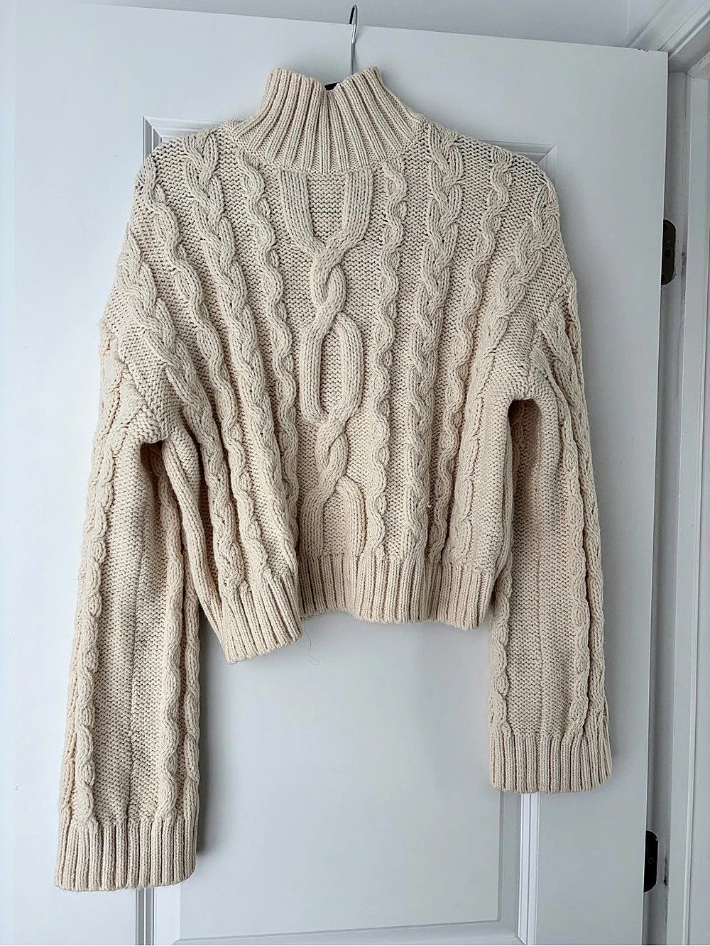 H&M Cable-Knit Turtleneck Sweater